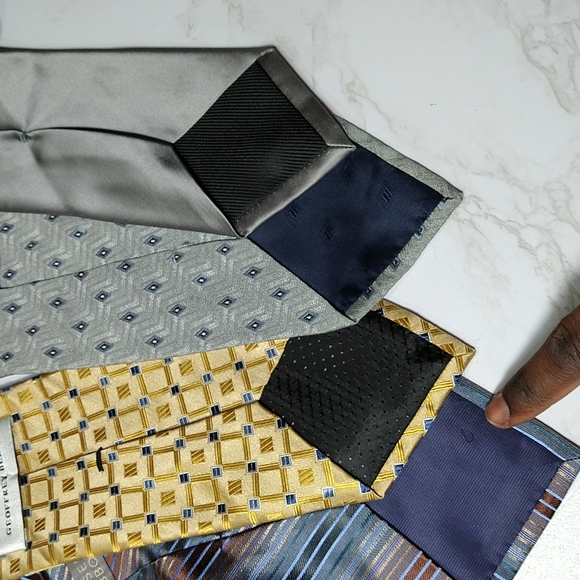 Silk Tie lot Geoffrey Beene Joseph Abboud - Picture 6 of 10